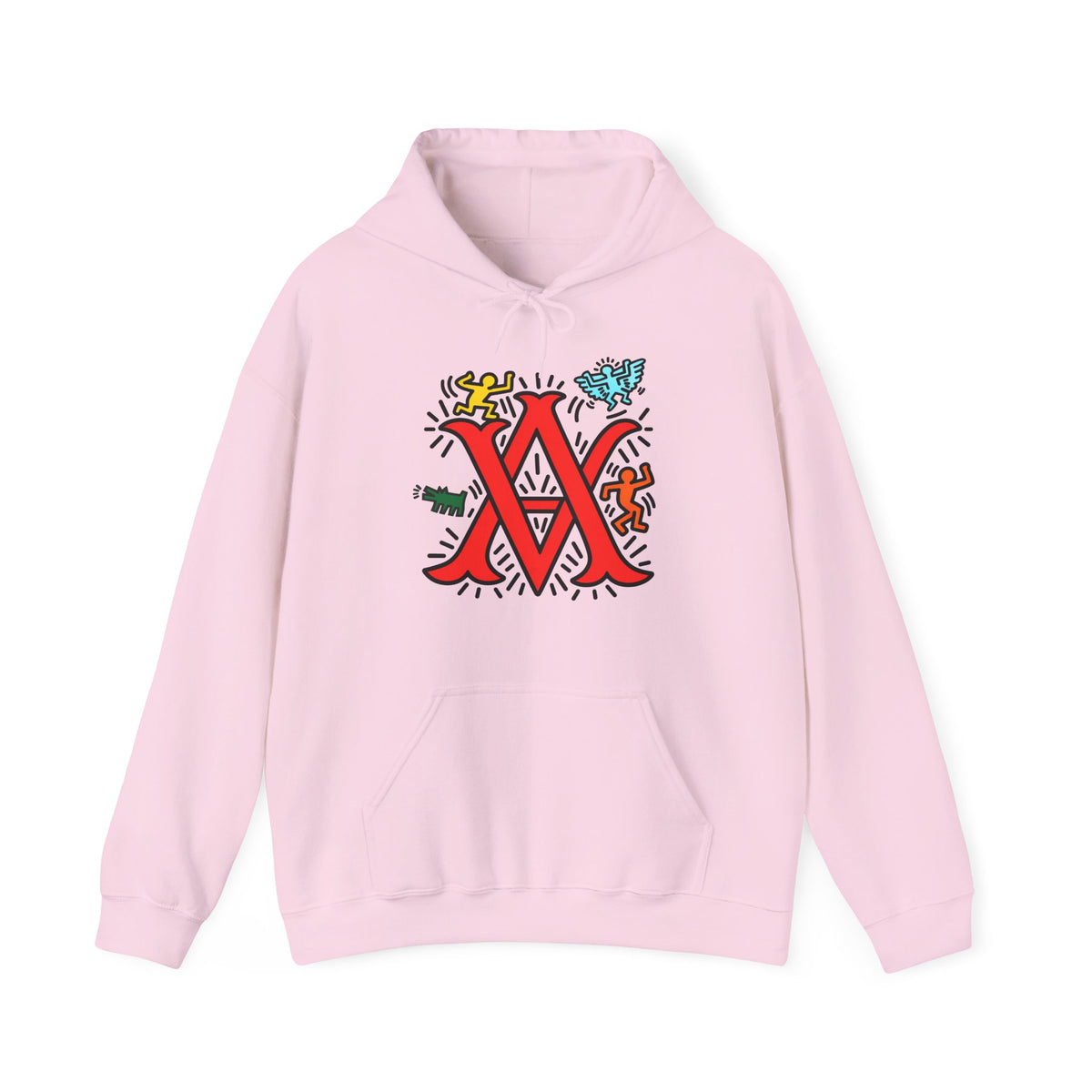 Abstract Vision Monogram Graphic Hoodie