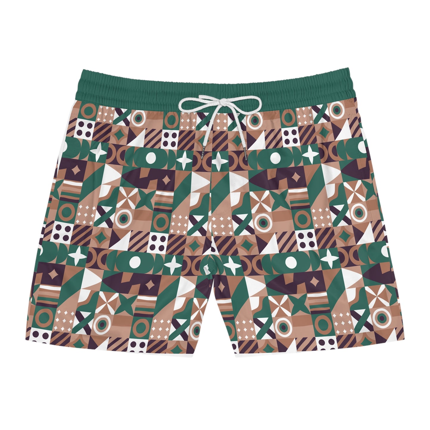 Chieftain Tribal Swim Shorts — Mens Mid-Length Beach Trunks
