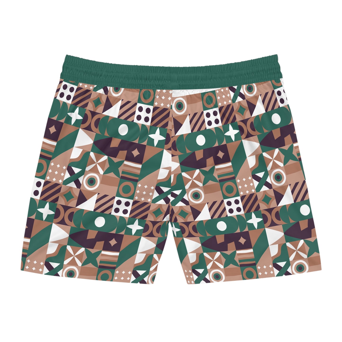 Chieftain Tribal Swim Shorts — Mens Mid-Length Beach Trunks