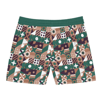 Chieftain Tribal Swim Shorts — Mens Mid-Length Beach Trunks