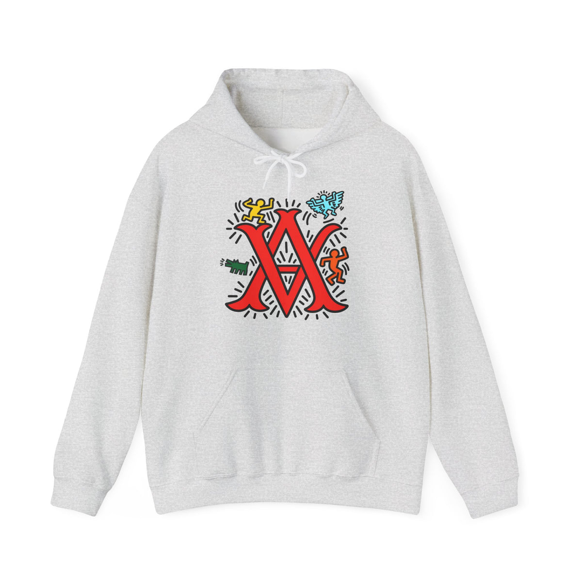 Abstract Vision Monogram Graphic Hoodie