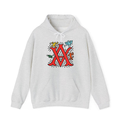Abstract Vision Monogram Graphic Hoodie