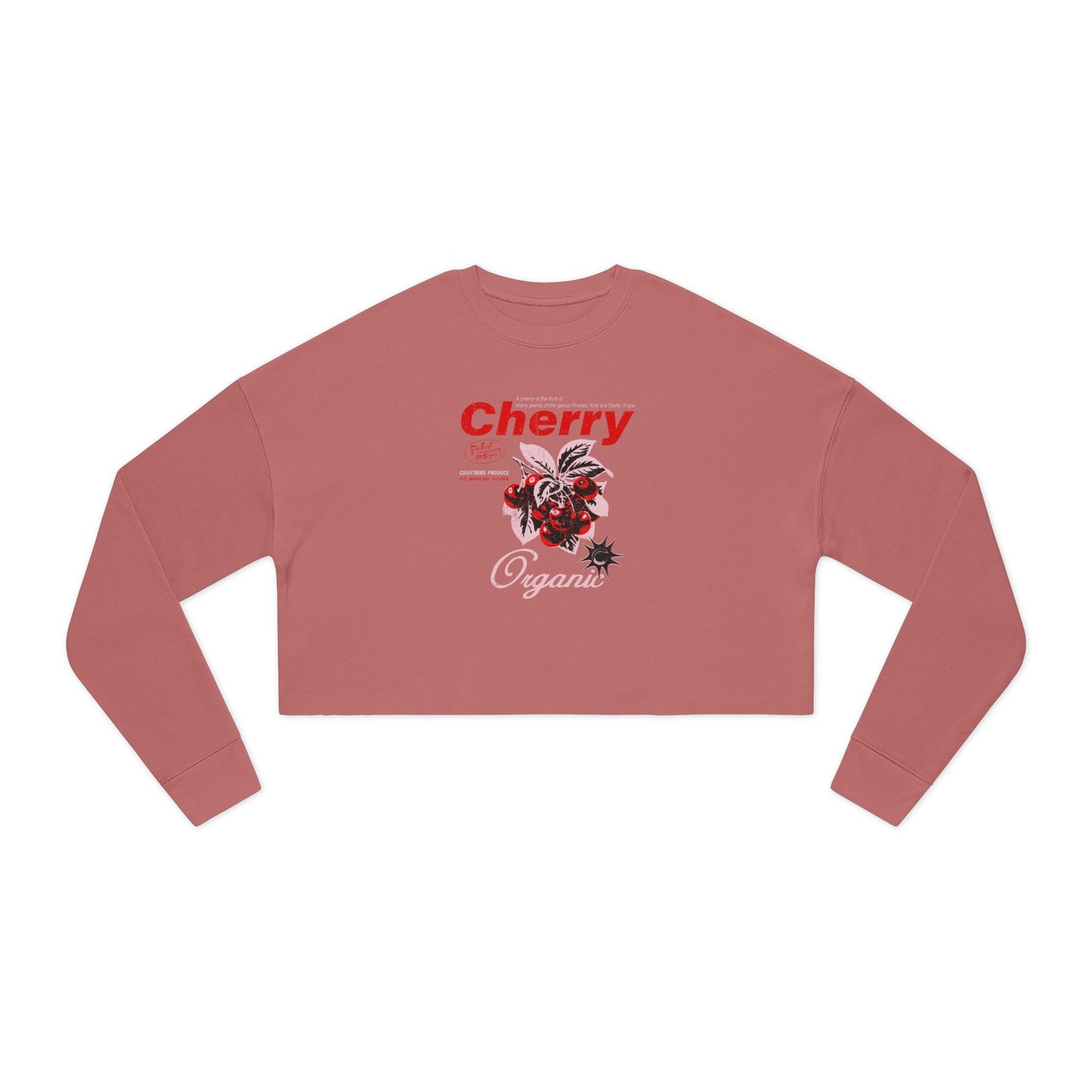 Cropped Sweatshirt — Cherry Organic Graphic pick of the crops