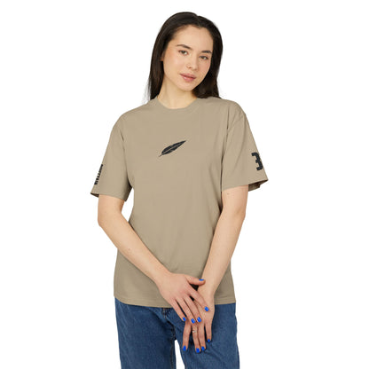 Feather Logo Tee - Minimal Vintage Graphic T-Shirt