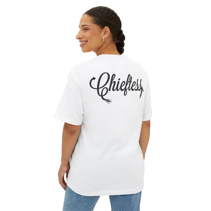 Bold Chieftess Graphic Oversized Tee - Trendy Statement T-Shirt for Everyday Style