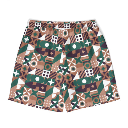 Stylish Unisex Swim Shorts - Tribe Pattern