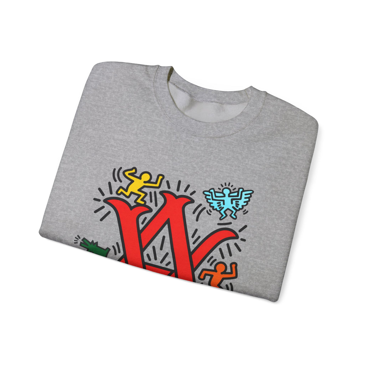 Abstract Vision Graphic Crewneck Sweatshirt