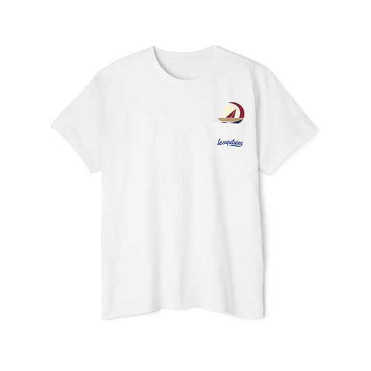 Pocket Tee — Retro Sailboat Pocket Logo T‑Shirt