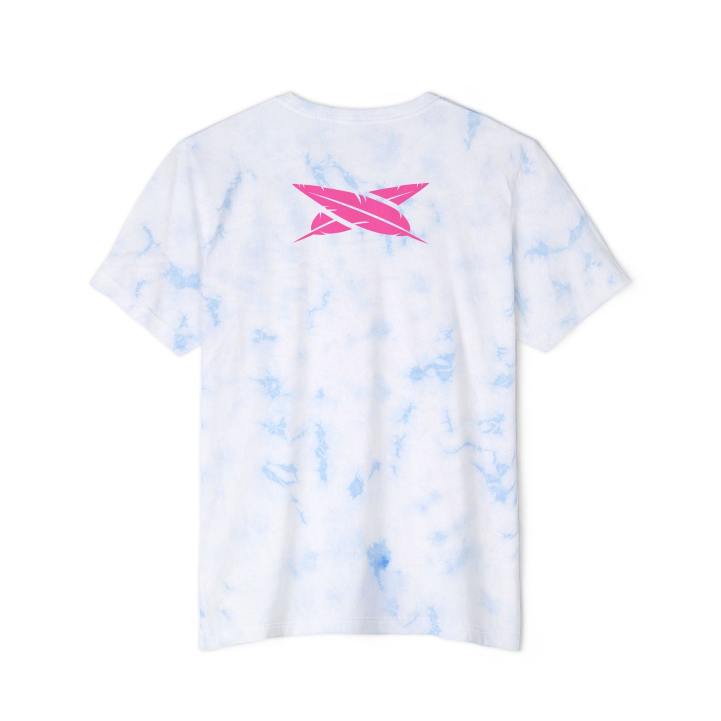 Tie-Dye T-Shirt — "FOLLOW THE LEADERS" Pink Graphic Crewneck