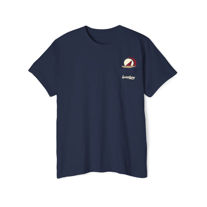 Pocket Tee — Retro Sailboat Pocket Logo T‑Shirt