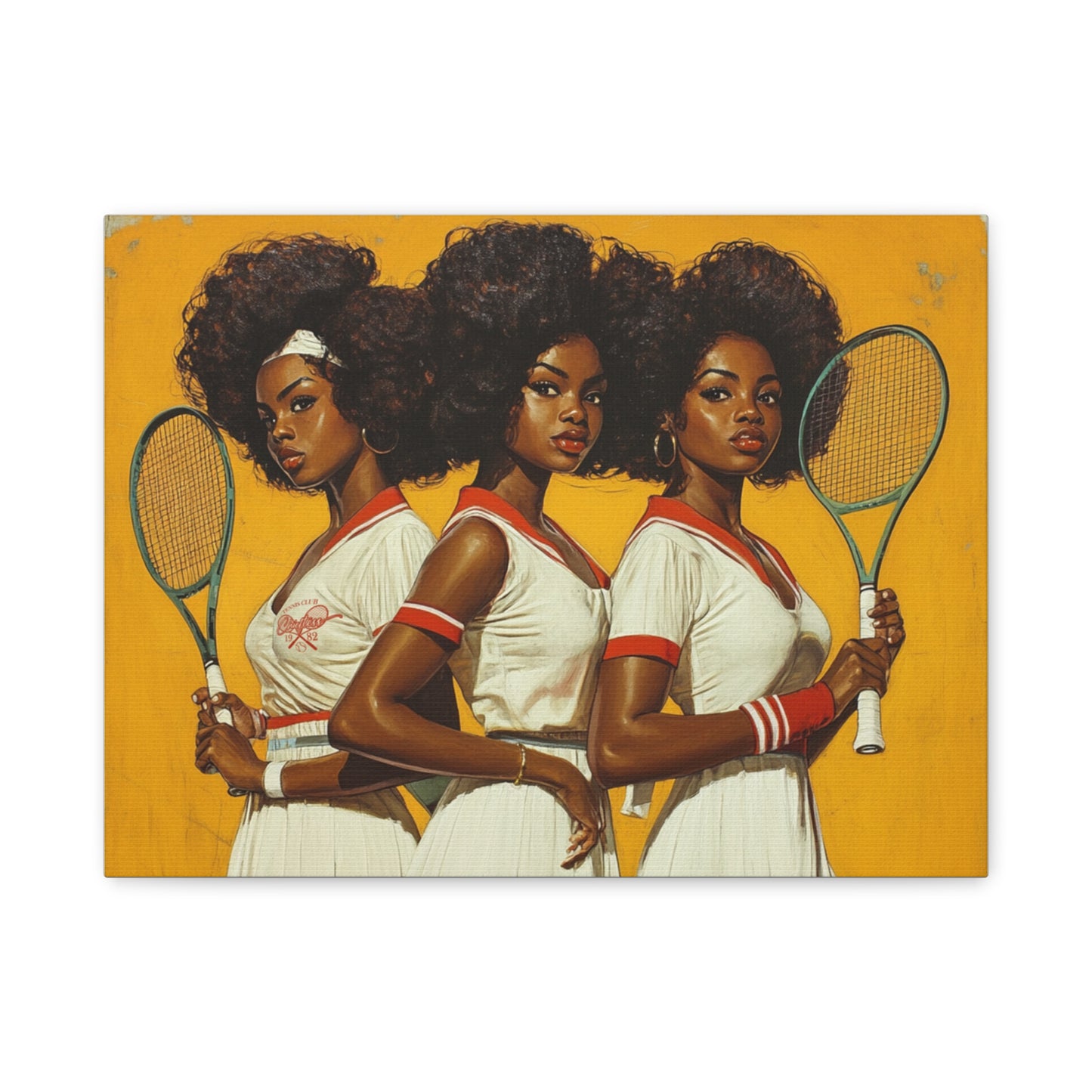 Vintage Tennis Canvas Art