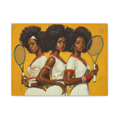 Vintage Tennis Canvas Art