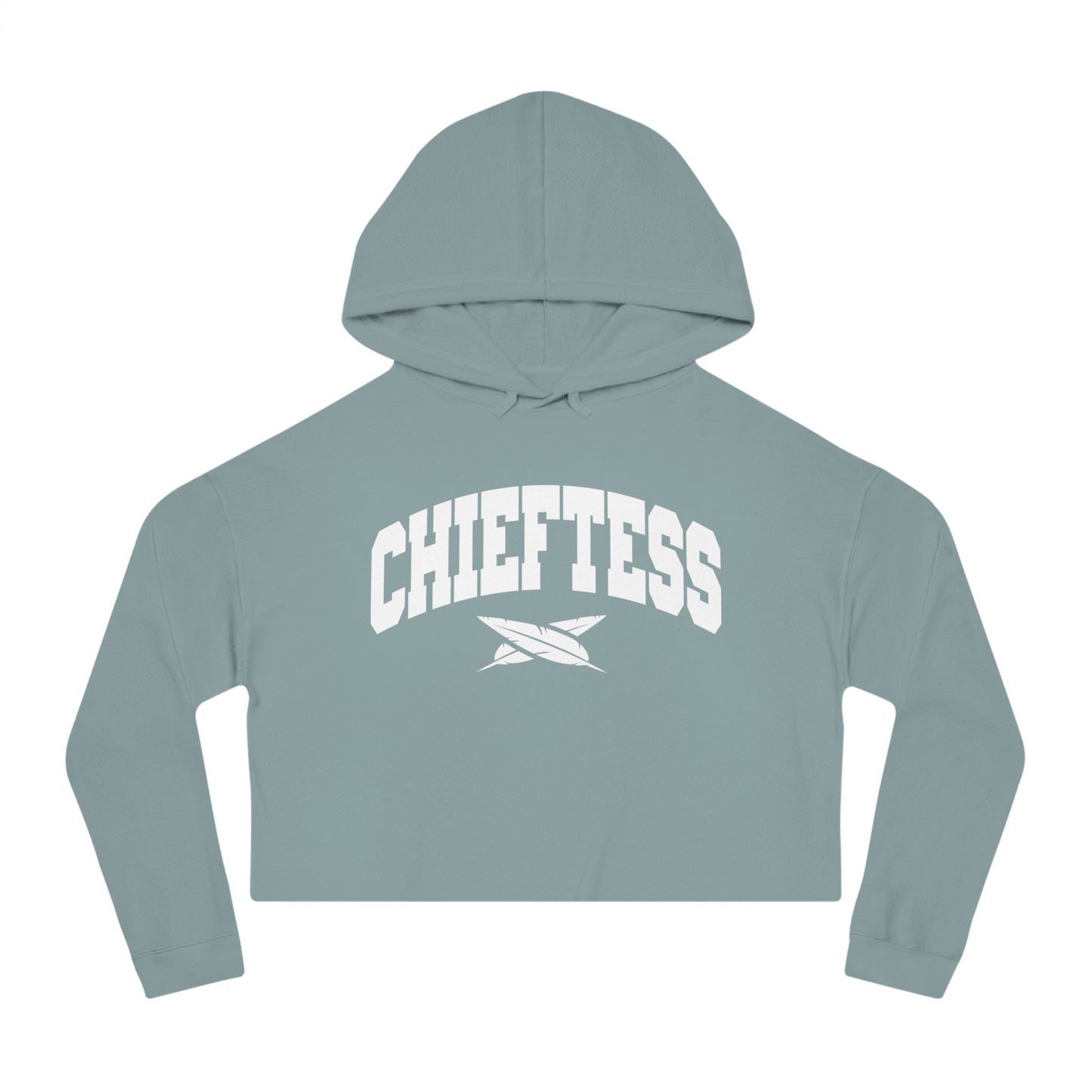 Women's Casual Cross feathers leaders Cropped Hoodie