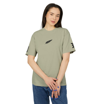 Feather Logo Tee - Minimal Vintage Graphic T-Shirt