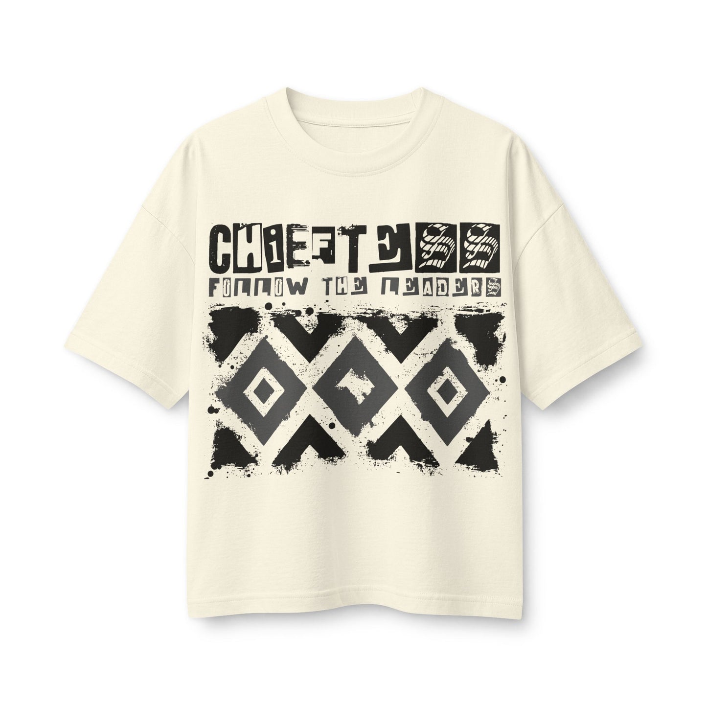 Graphic Tee — 'Chiefess Follow The Flow' Black 1982 Vintage-Style Women's T-Shirt