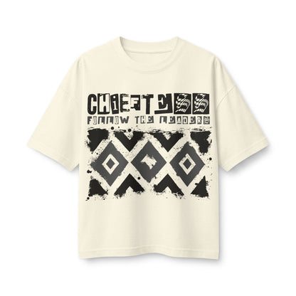 Graphic Tee — 'Chiefess Follow The Flow' Black 1982 Vintage-Style Women's T-Shirt