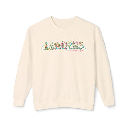 Floral Lightweight Crewneck Sweatshirt
