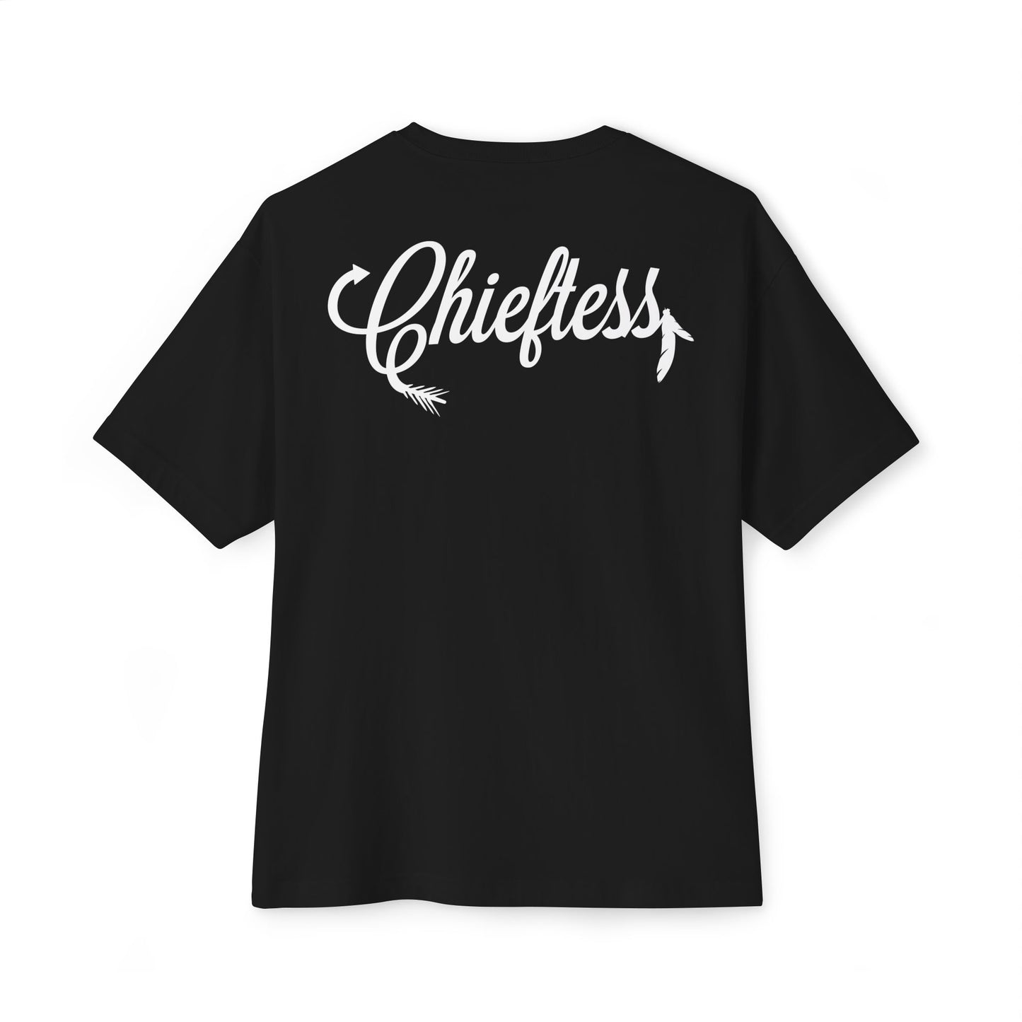 Bold Chieftess Graphic Oversized Tee - Trendy Statement T-Shirt for Everyday Style