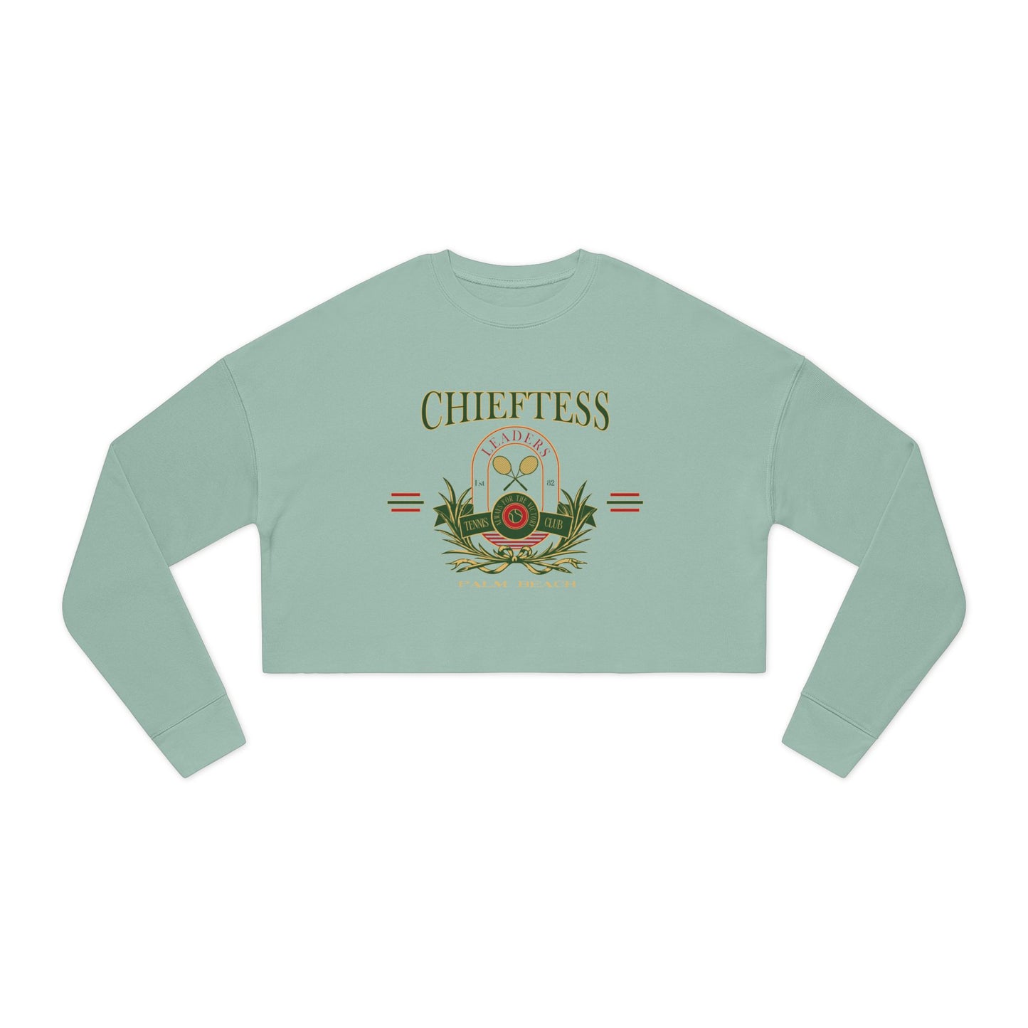 Chieftess Women's Cropped Sweatshirt Tennis Club