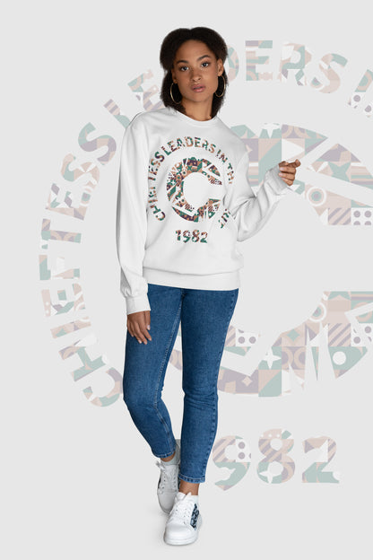 Chieftess pattern Heavy Blend™ Crewneck Sweatshirt