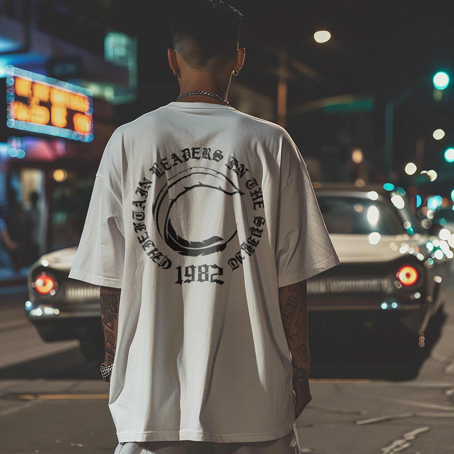Mid Evil Chieftain pocket logo Tee