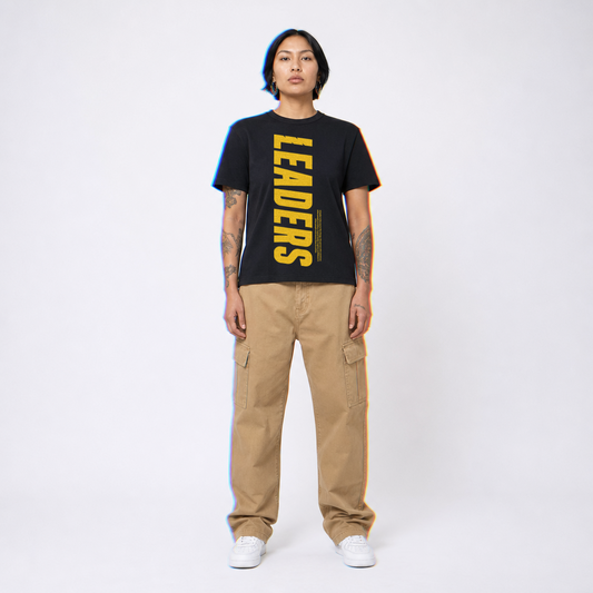 Leaders Vertical Text T-Shirt