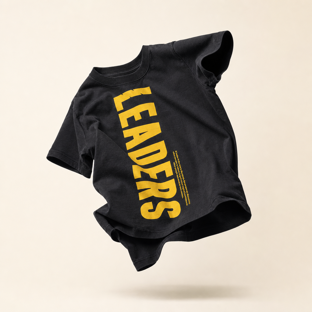 Leaders Vertical Text T-Shirt