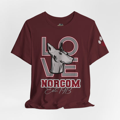 LOVE Norcom Dog T‑Shirt — Established 1913 Dog Lover Tee