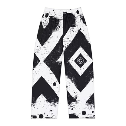 Black & White Pattern Lounge Pants — Women's Printed Sleepwear
