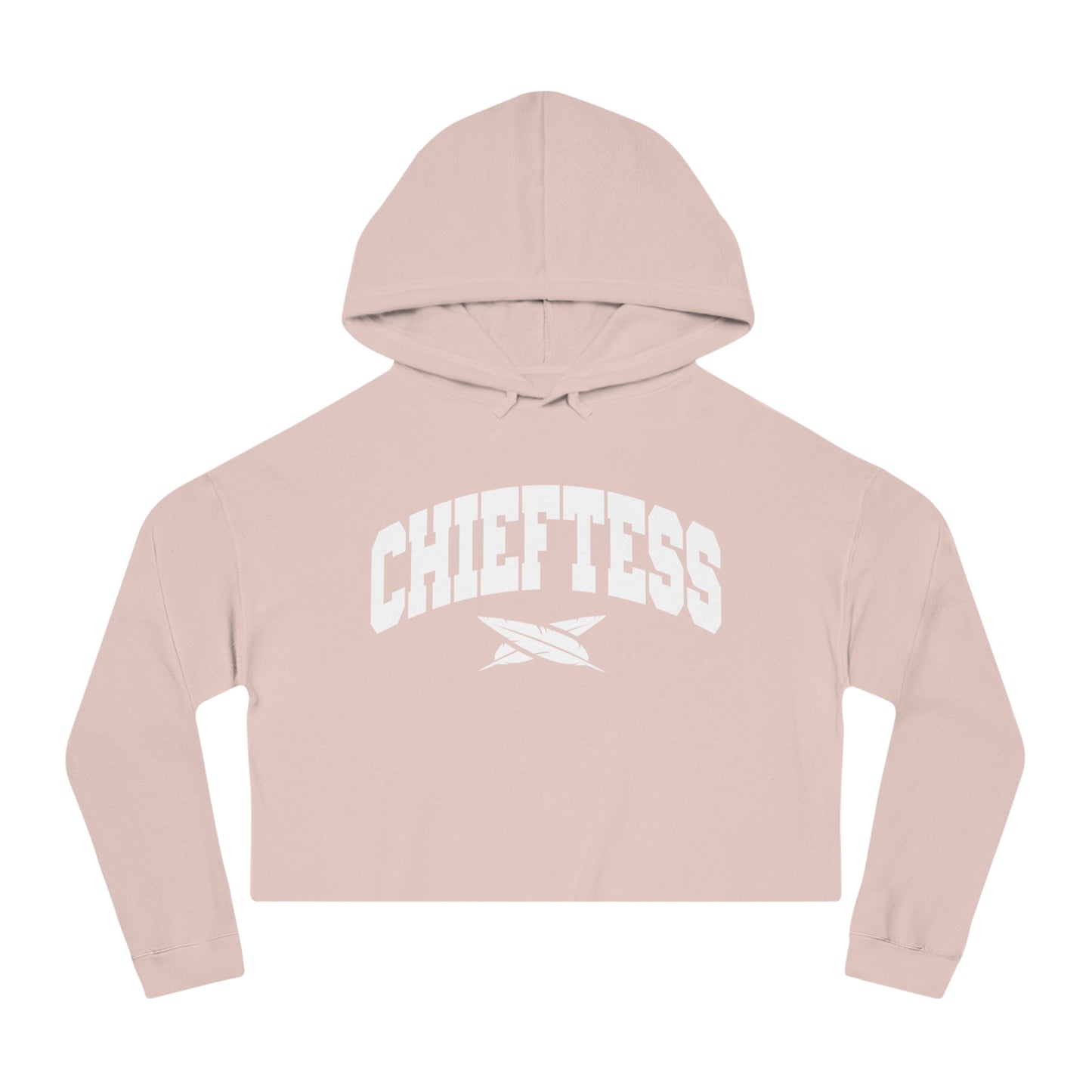 Women's Casual Cross feathers leaders Cropped Hoodie