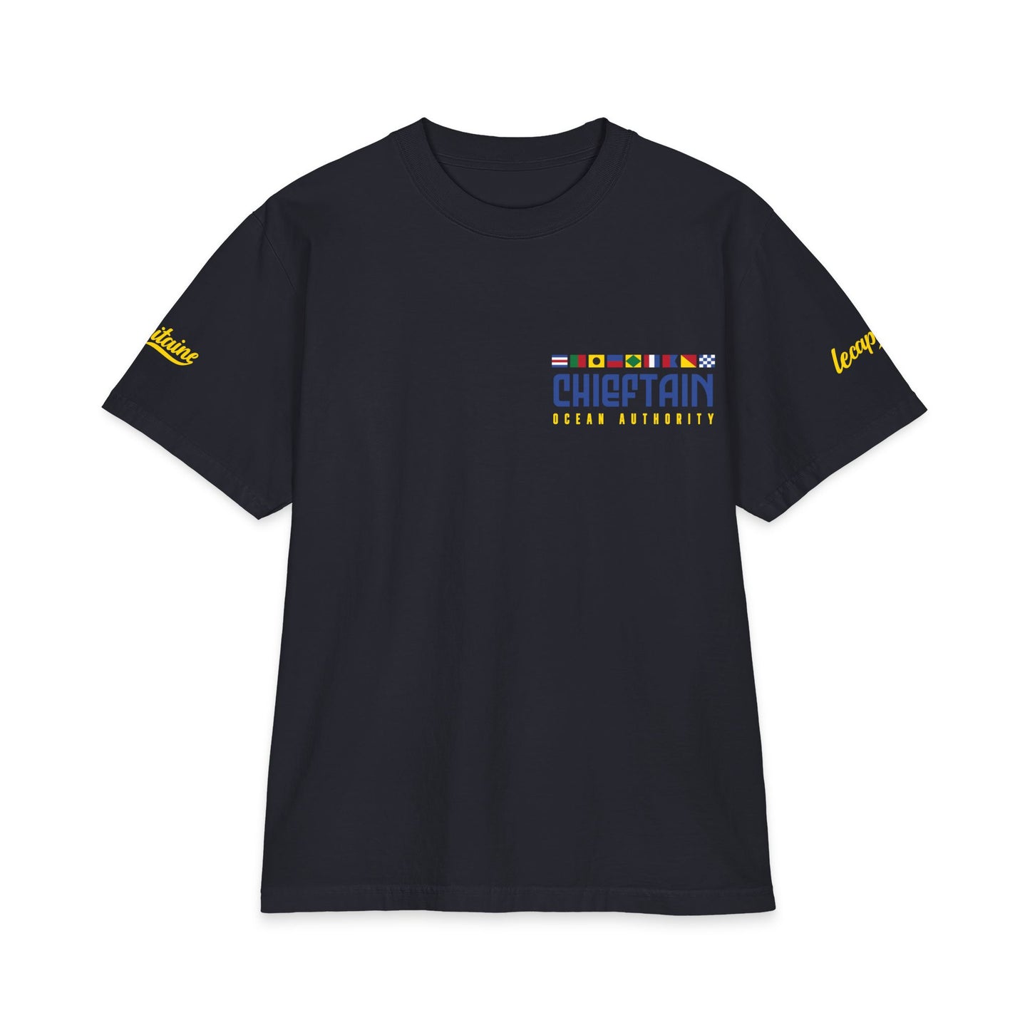 Chieftain Le capitaine Tee — 'Captain of the Ship, Commander of the Wave'