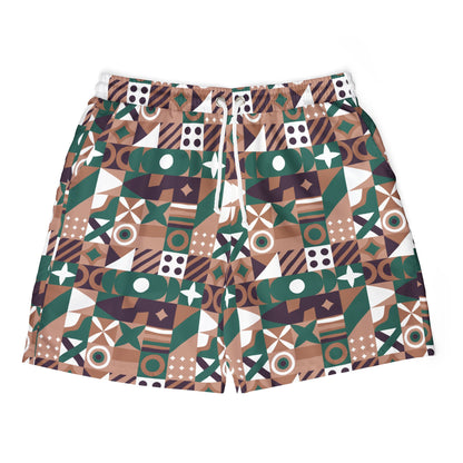 Stylish Unisex Swim Shorts - Tribe Pattern
