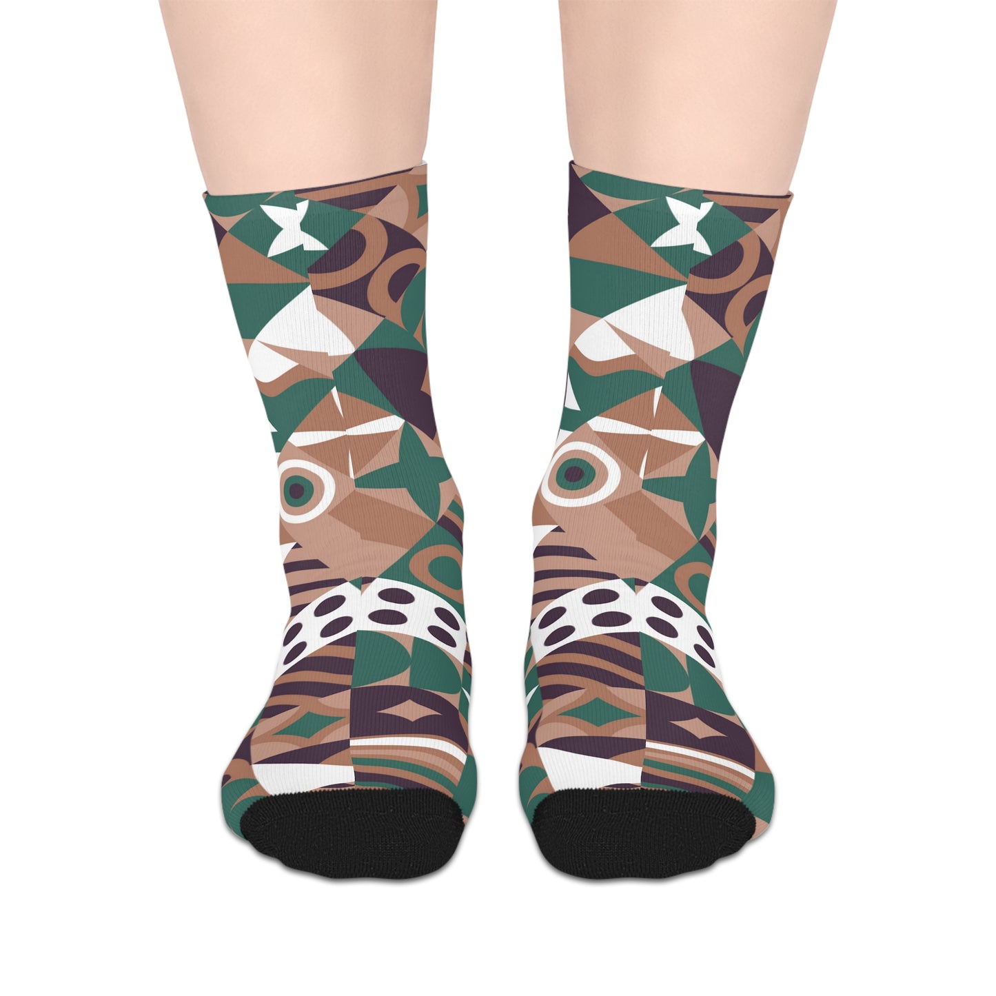 Geometric Pattern Mid-Length Socks - Trendy Fashion Chieftain part 1 of 5 patterns