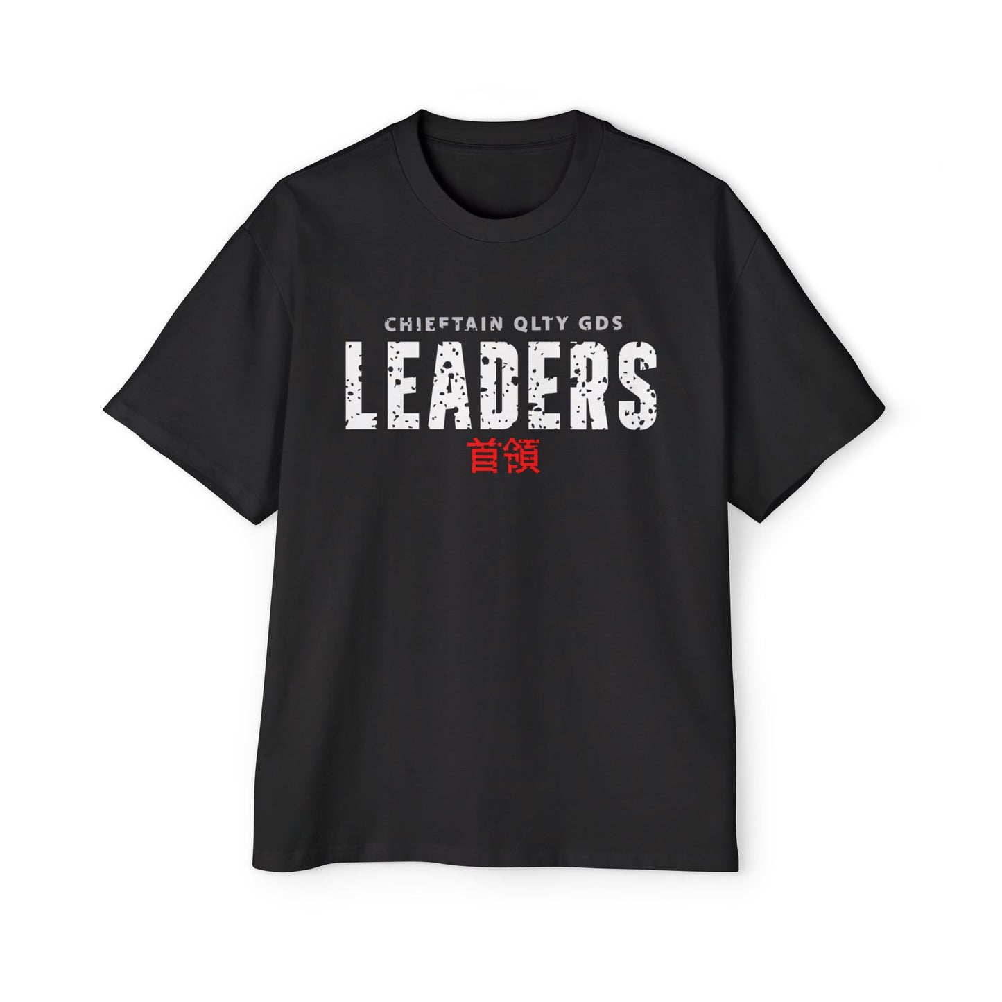 Leaders Black Heavy Oversized Tee