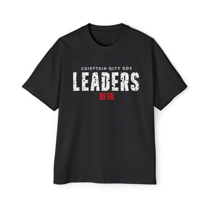 Leaders Black Heavy Oversized Tee