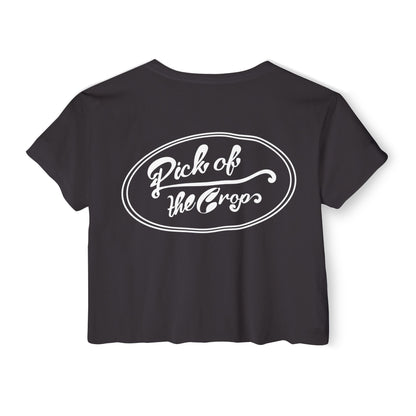 Cherry Organic Crop Top — "Pick of the Crops"