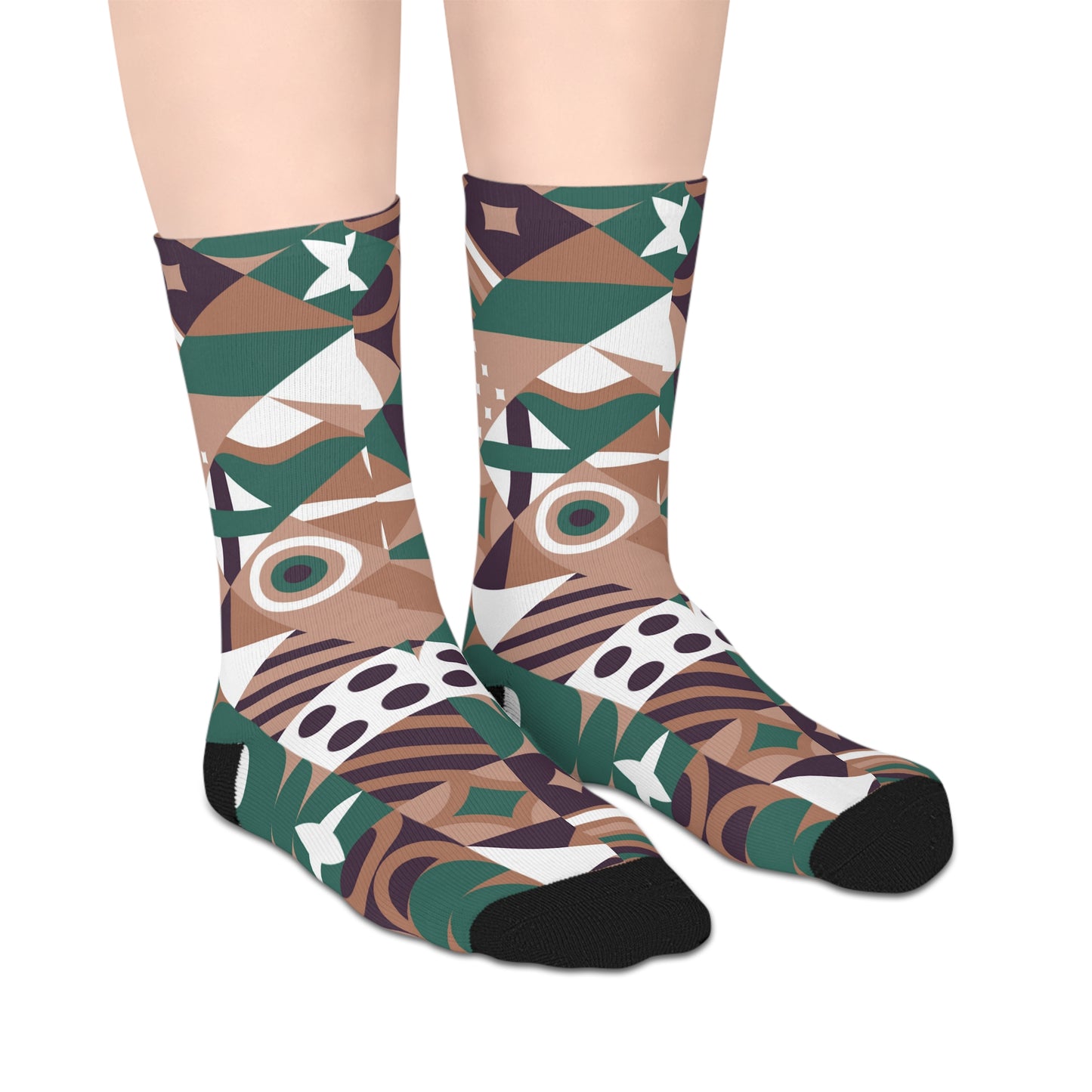 Geometric Pattern Mid-Length Socks - Trendy Fashion Chieftain part 1 of 5 patterns