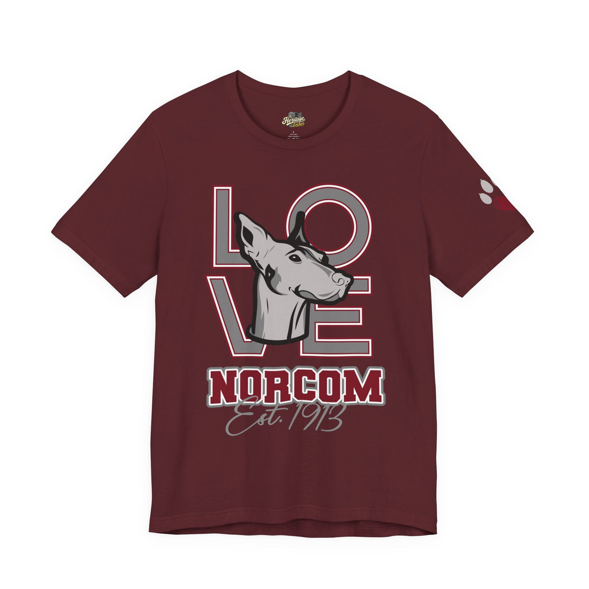 LOVE Norcom Dog T‑Shirt — Established 1913 Dog Lover Tee