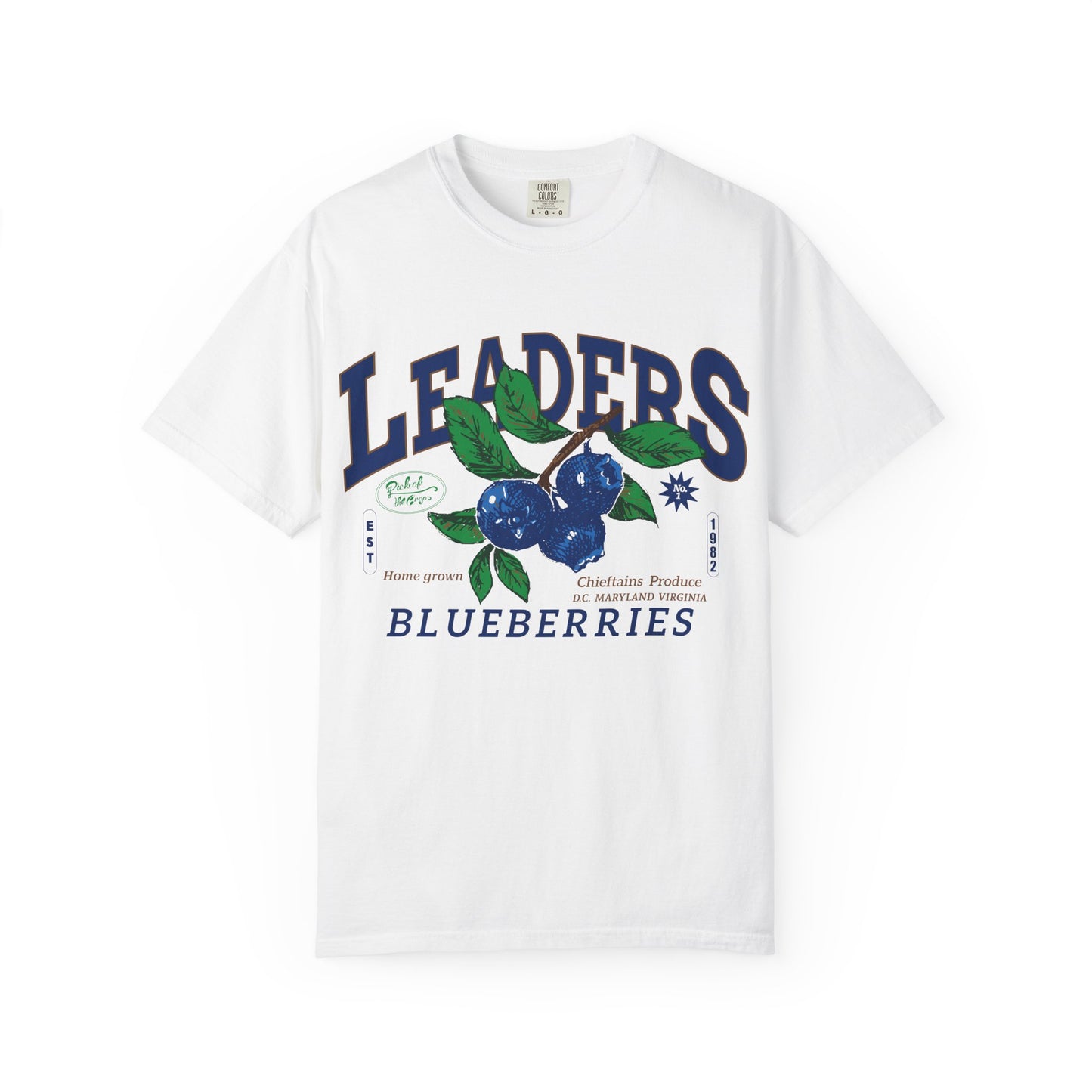 Leaders Blueberries T-Shirt — pick of the crops collection