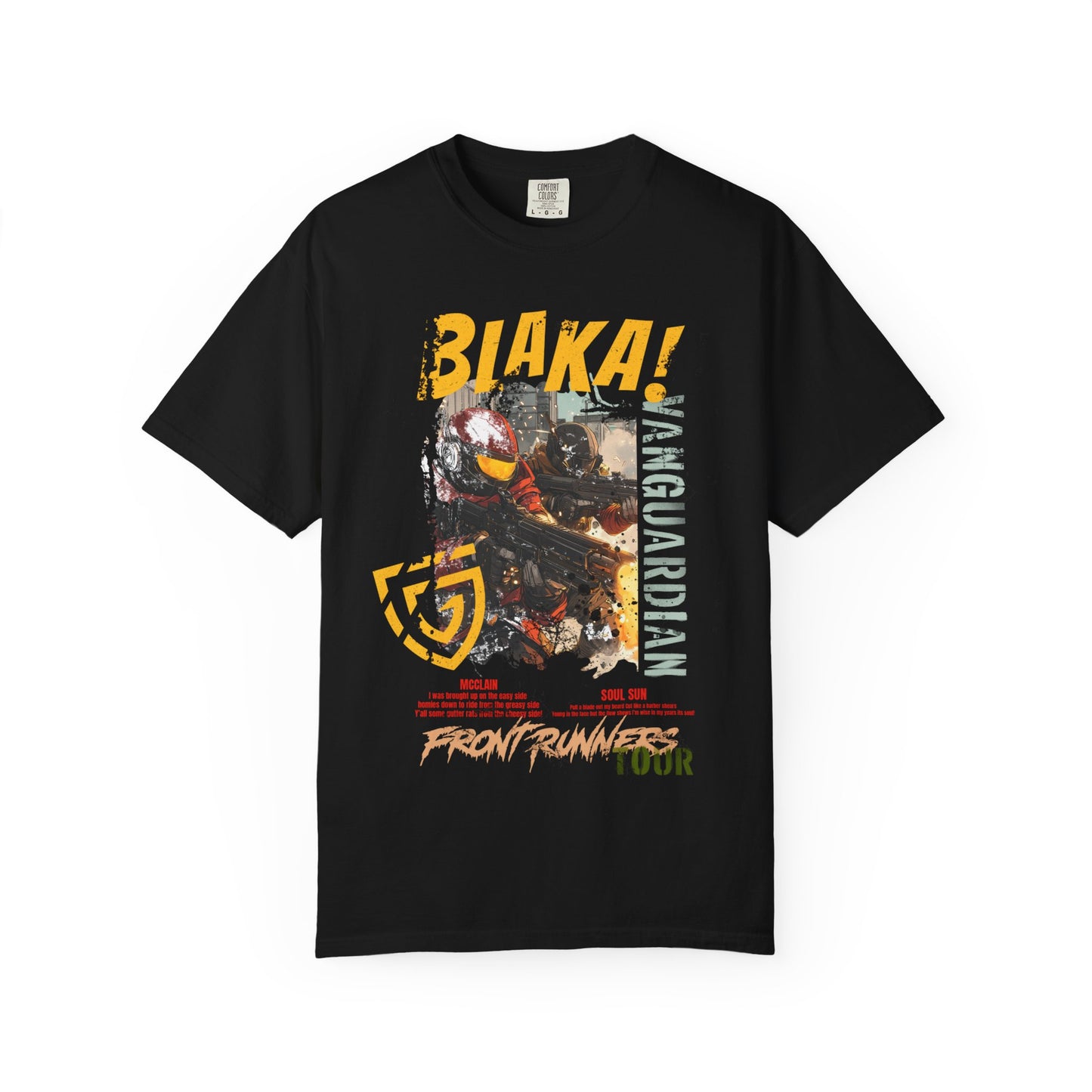 Blaka! Shirt from the Vanguardian Album Front Runners