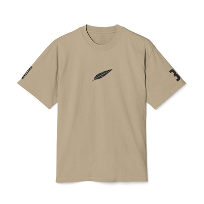 Feather Logo Tee - Minimal Vintage Graphic T-Shirt