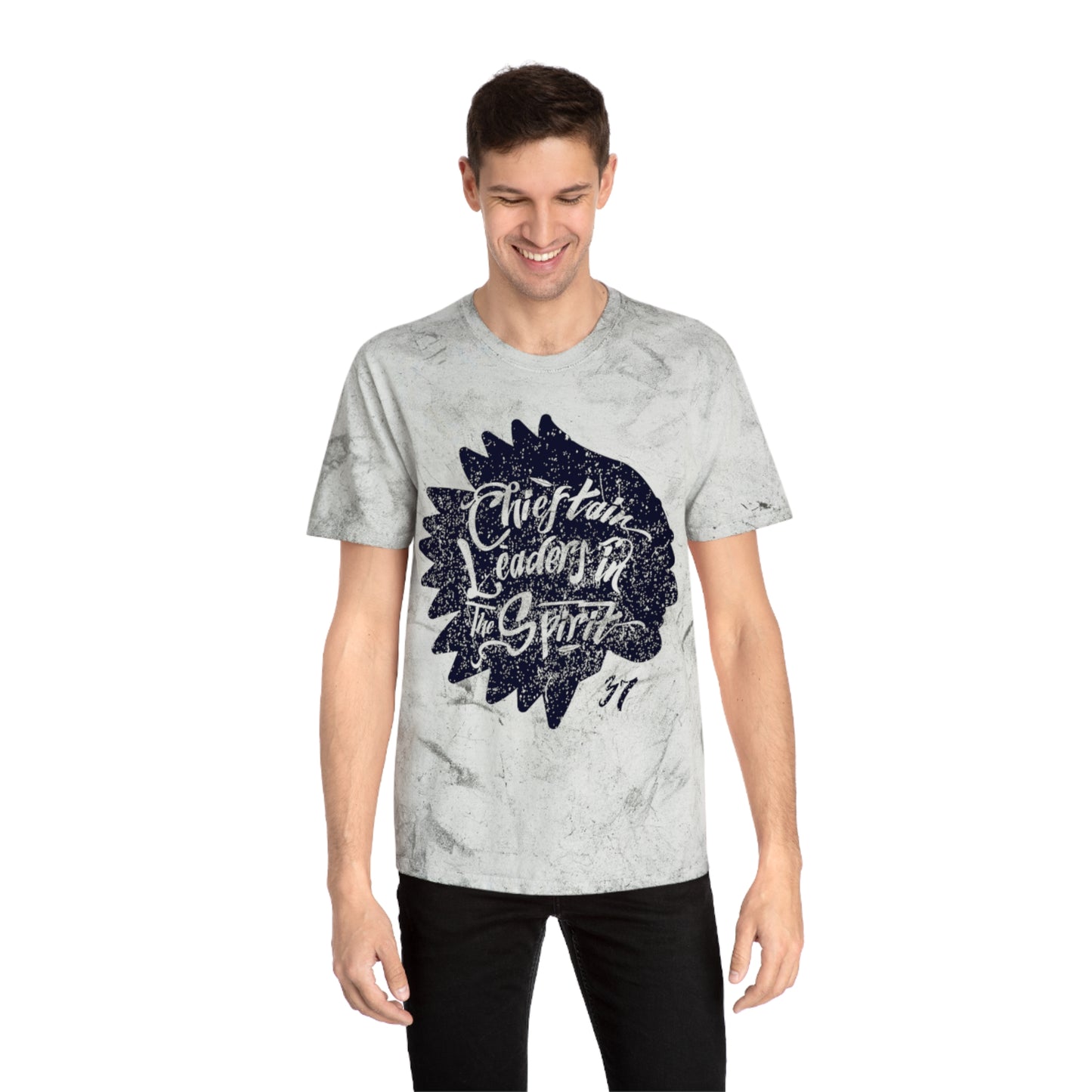 Unisex Color Blast T-Shirt - 'Chieftain Leaders in the Spirit' Inspirational Tee