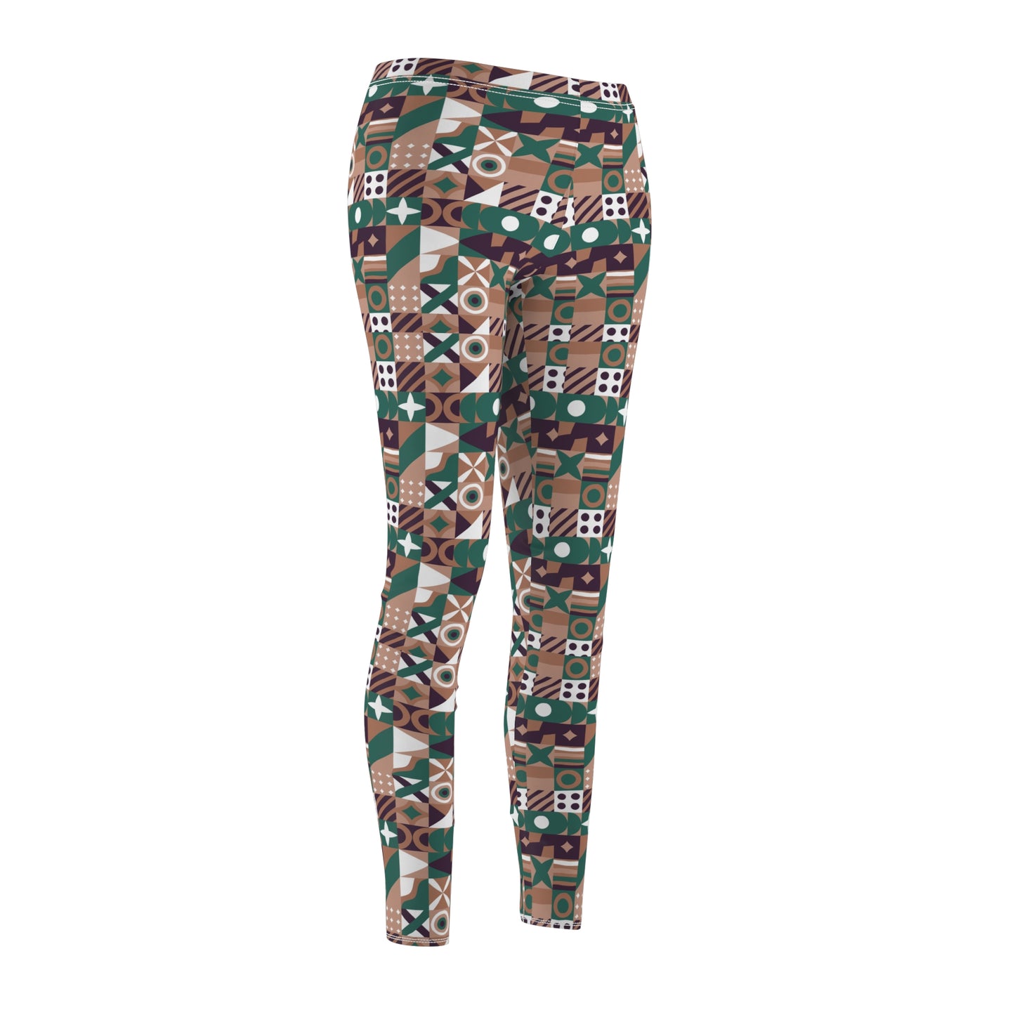 Chieftess Cut & Sew Casual Leggings (AOP)