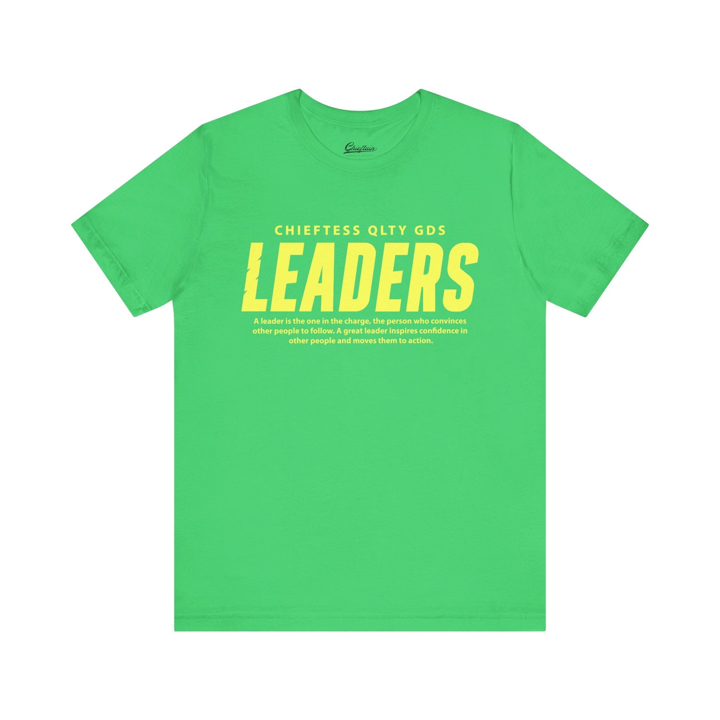 Leaders Unisex Jersey Tee - Empowering Green Tee for Leadership