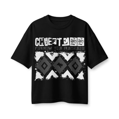 Graphic Tee — 'Chiefess Follow The Flow' Black 1982 Vintage-Style Women's T-Shirt