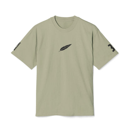 Feather Logo Tee - Minimal Vintage Graphic T-Shirt