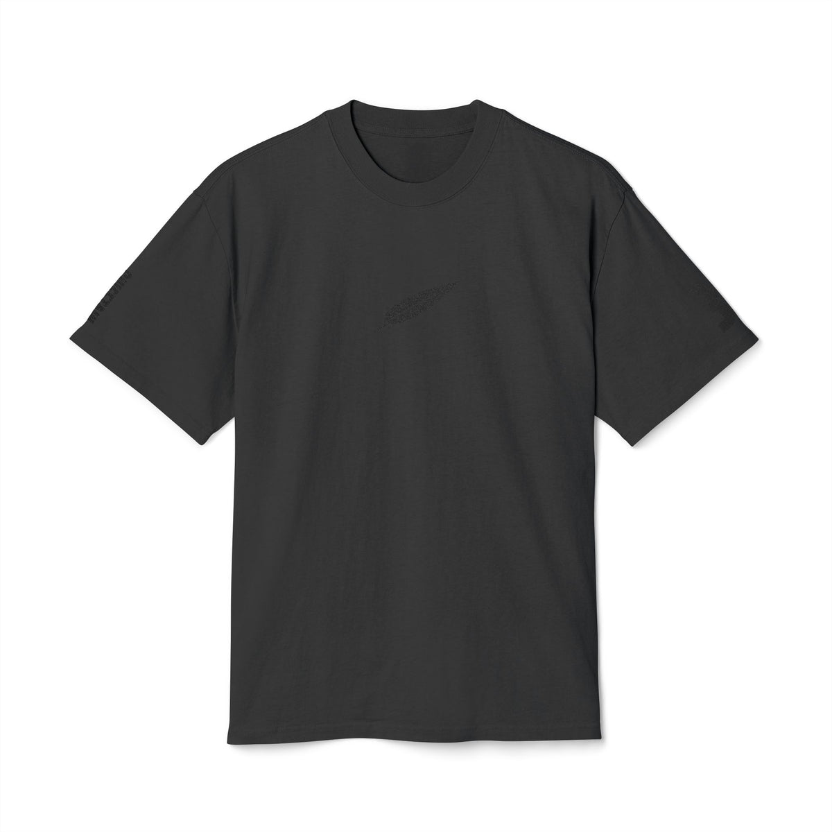 Feather Logo Tee - Minimal Vintage Graphic T-Shirt