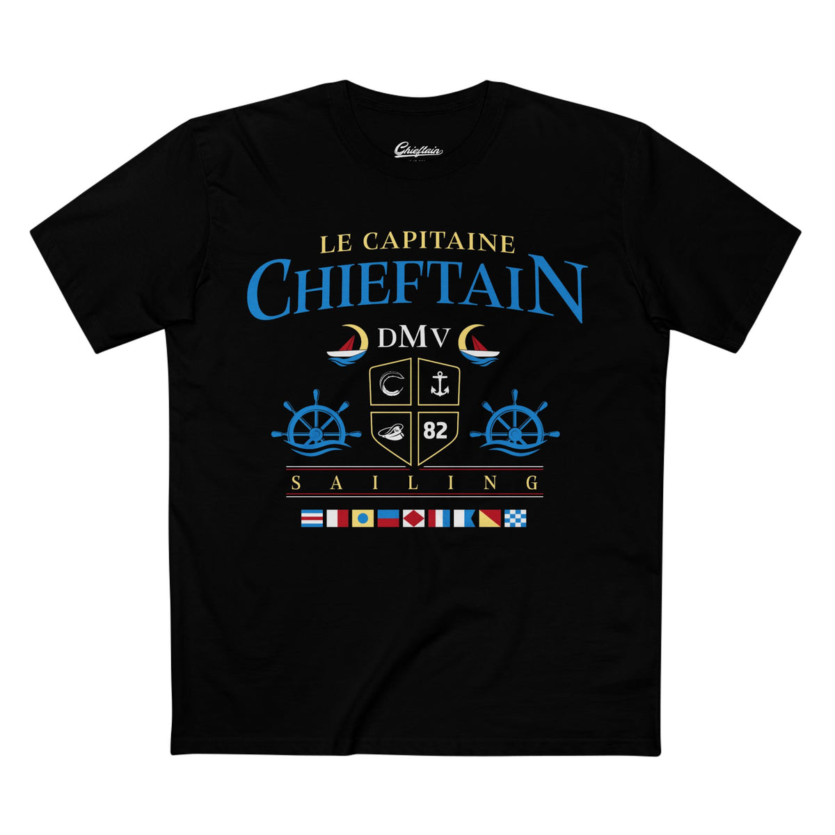 Chieftain Sailing T-Shirt — Le Capitaine Nautical Crew Tee