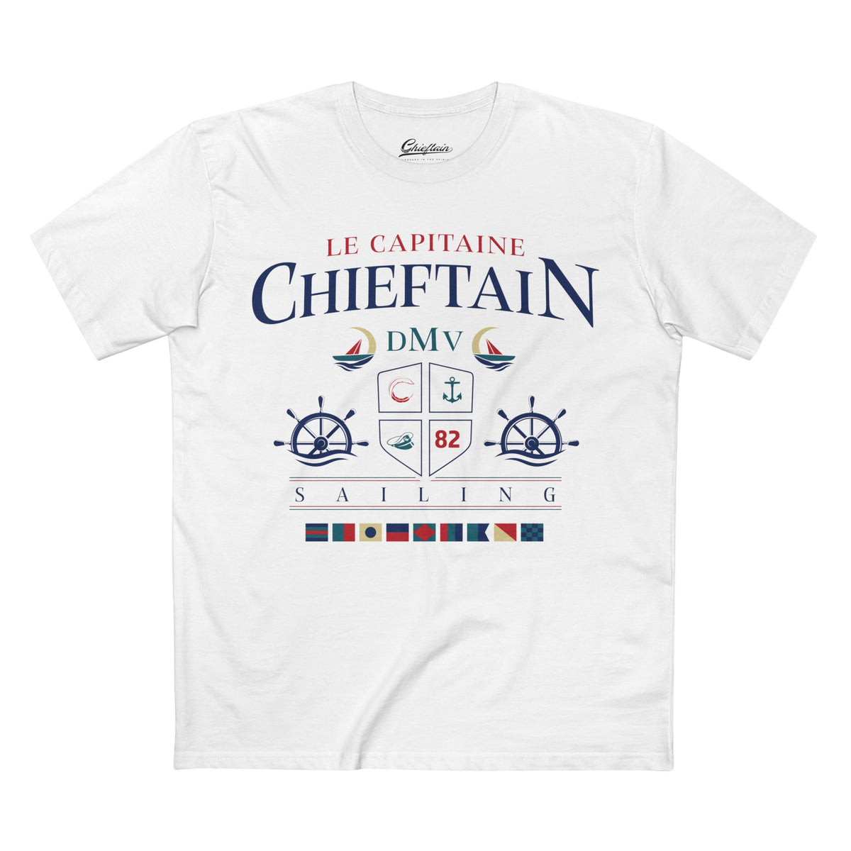 Chieftain Sailing T-Shirt — Le Capitaine Nautical Crew Tee