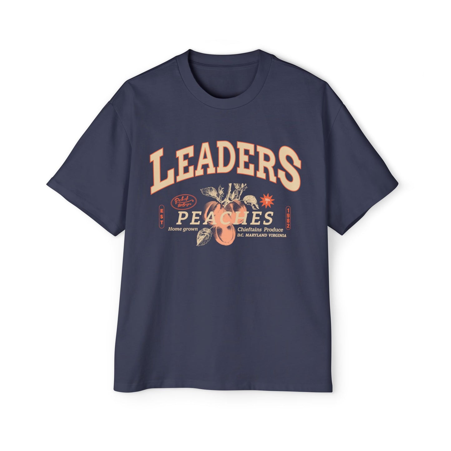 Leaders Peaches Graphic Tee — Vintage Collegiate Men’s T-Shirt